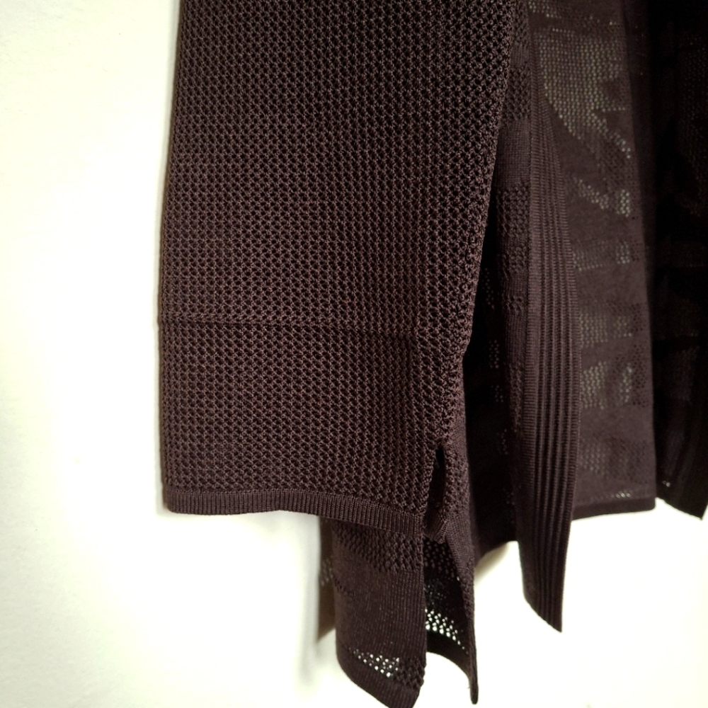 Exclusively Misook Textured Swirl Pattern Knit Ca… - image 5